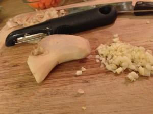 Fresh grated ginger